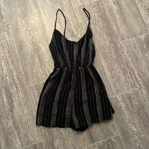 Black Thin strap romper